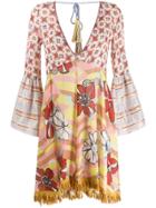 Anjuna Anjuna Floral Tunic Dress - Neutrals