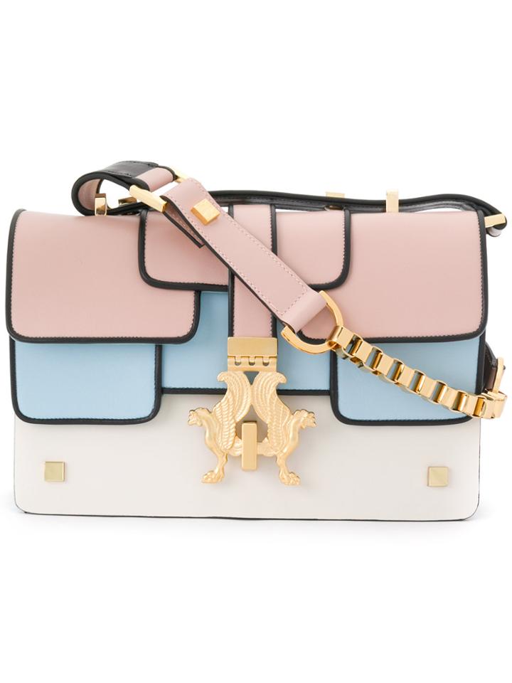 Giancarlo Petriglia Panelled Shoulder Bag - Nude & Neutrals