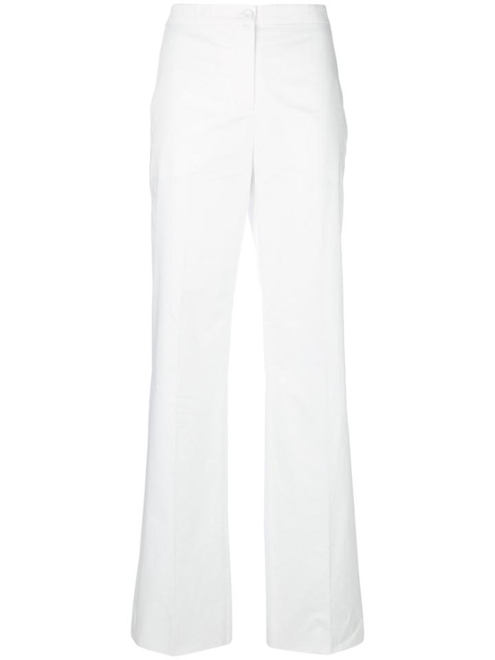Emilio Pucci Wide-leg Flared Trousers - White