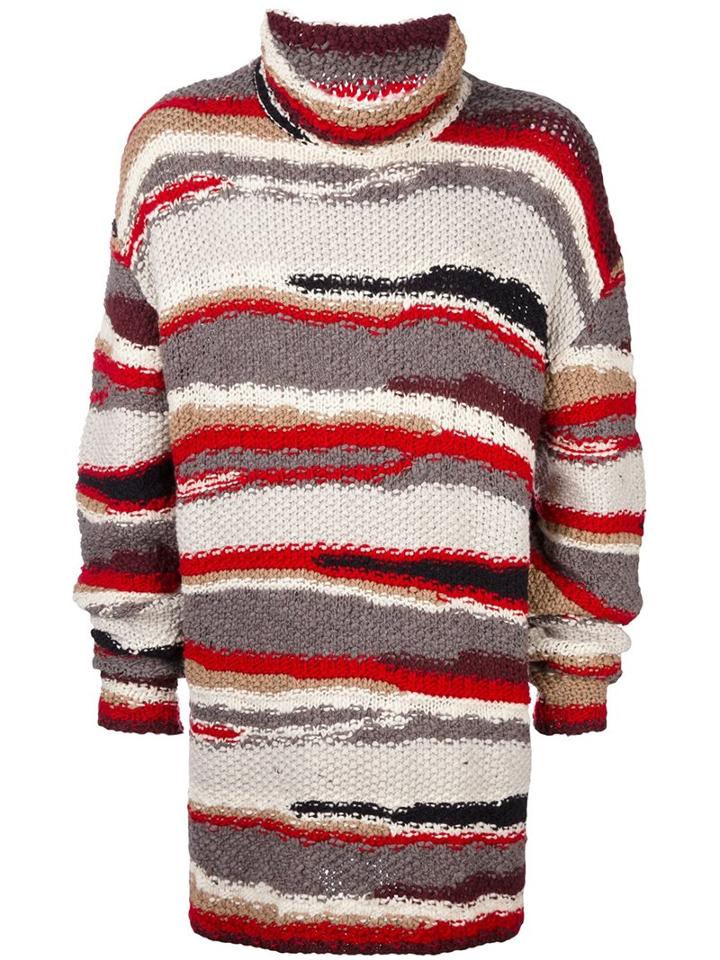 Faith Connexion Striped Oversized Jumper