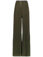 Adriana Degreas Pleated Wide Trousers - Green
