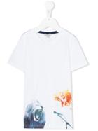 Paul Smith Junior - Printed T-shirt - Kids - Cotton - 5 Yrs, White