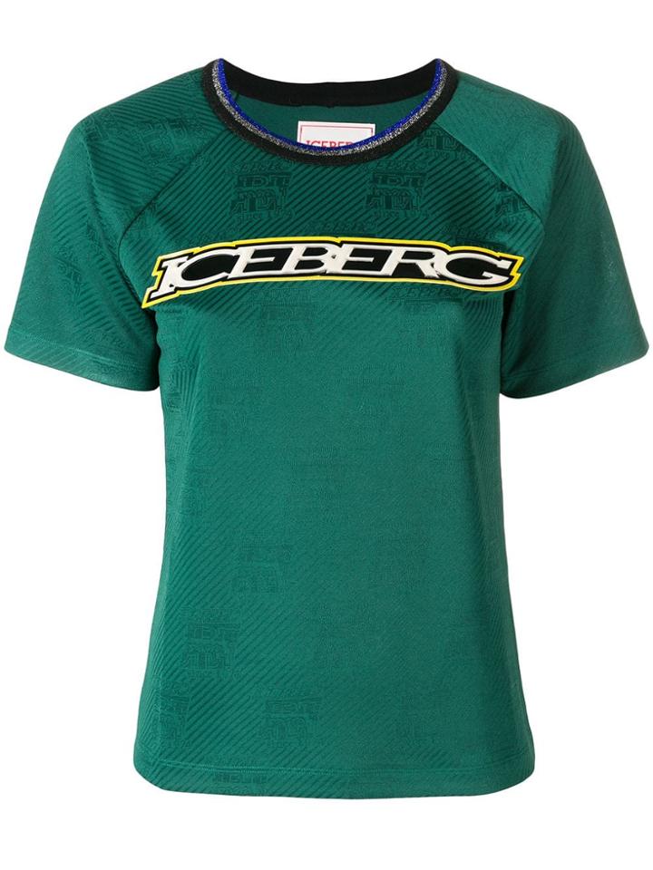 Iceberg Logo Print T-shirt - Green