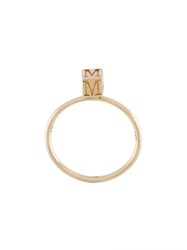Abril Barret 'm Initial' Ring