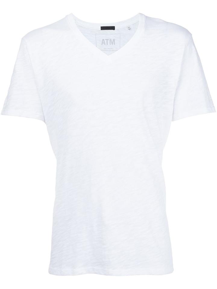 Atm Anthony Thomas Melillo Slub Jersey V-neck T-shirt