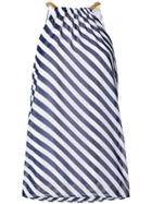 Michael Michael Kors Chain-embellished Striped Top - Blue