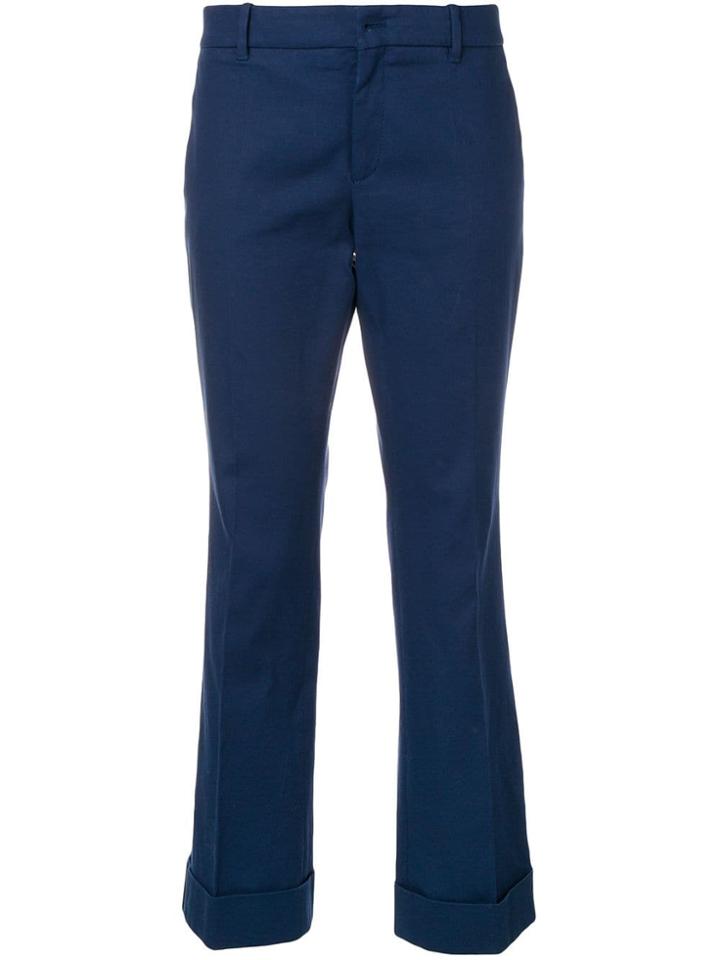 Gucci Vintage Flared Chinos - Blue