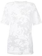 Victor Alfaro Sheer T-shirt, Women's, Size: Medium, White, Cotton/elastodiene/polyamide