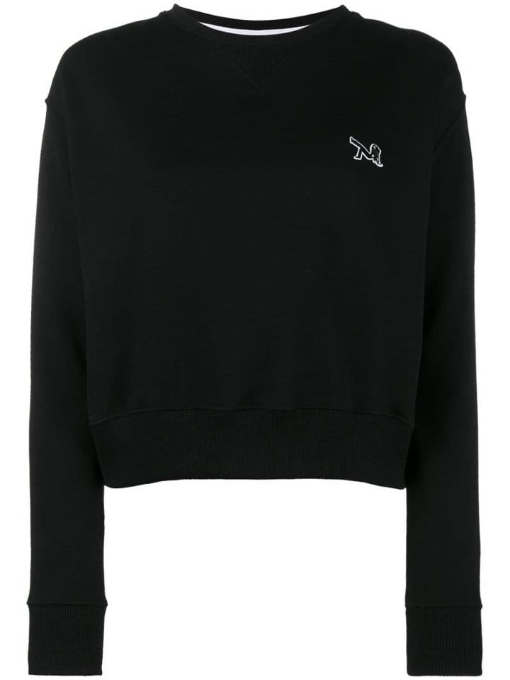 Calvin Klein 205w39nyc Crewneck Sweatshirt With Embroidery - Black