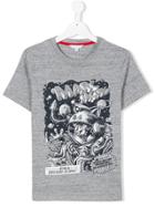 Little Marc Jacobs Teen Space Print T-shirt - Grey