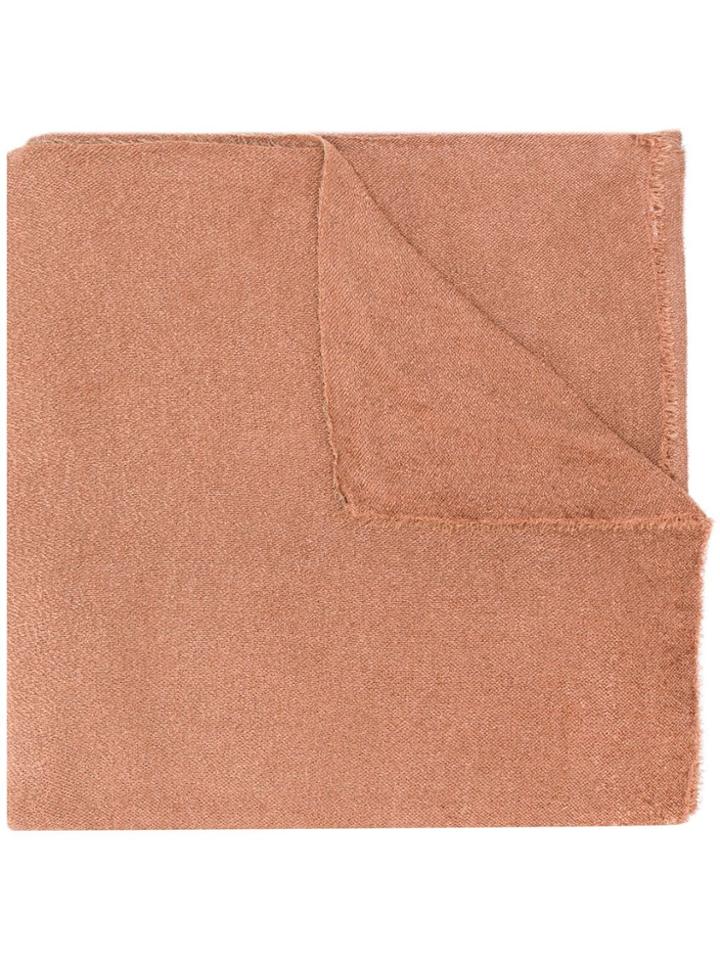 Faliero Sarti Fine Knit Scarf - Brown