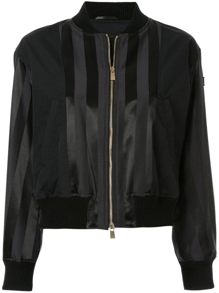 Tatras Striped Bomber Jacket - Black