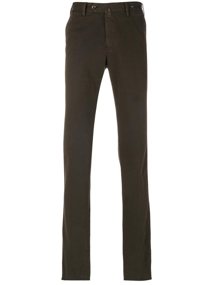 Pt01 Straight Leg Trousers - Brown