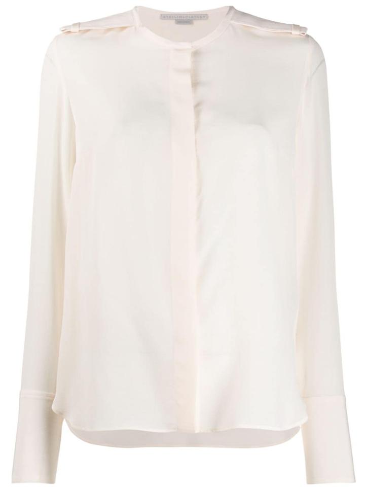 Stella Mccartney Epaulette Long-sleeve Blouse - White