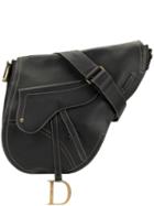 Christian Dior Pre-owned Jumbo Xl Saddle Shoulder Bag - Black
