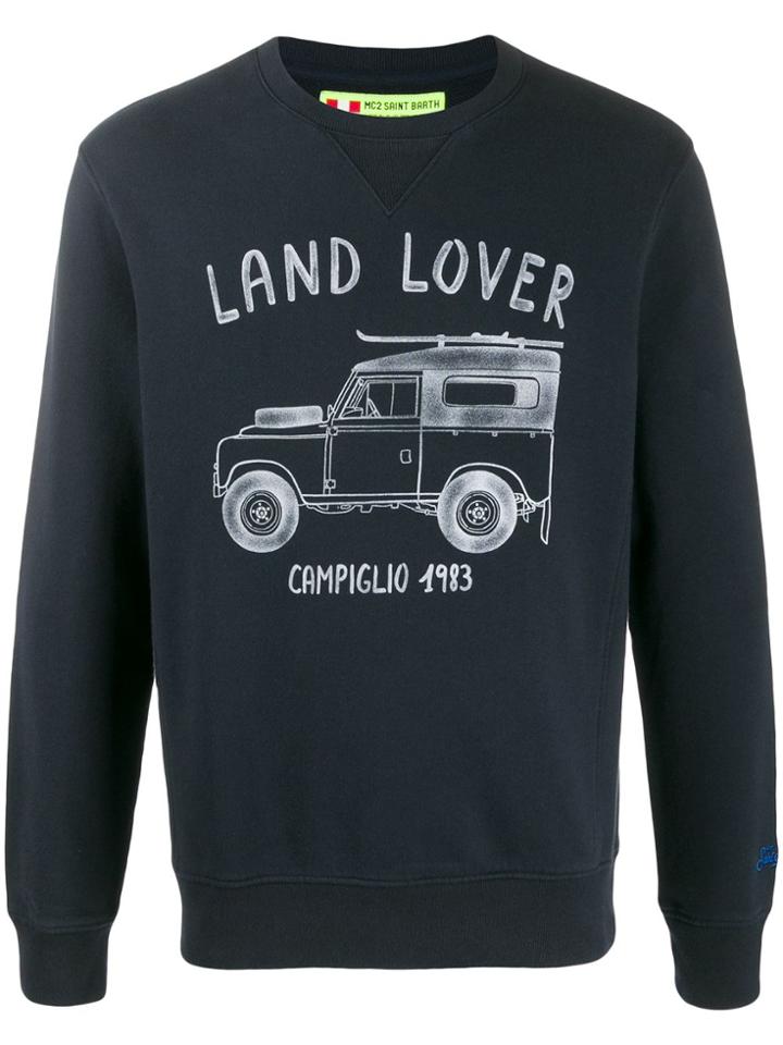 Mc2 Saint Barth Land Lover Printed Sweatshirt - Blue