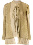 Uma Wang Long Sleeve Cardigan - Nude & Neutrals