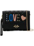 Love Moschino Quilted Clutch Bag - Black