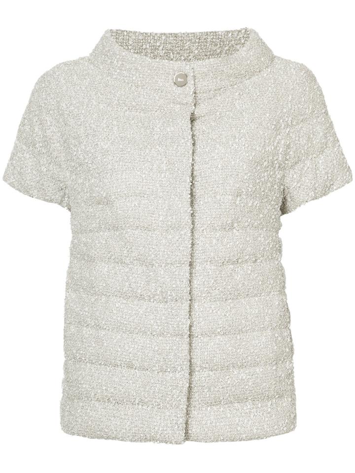 Herno Padded Short-sleeved Gilet - Metallic