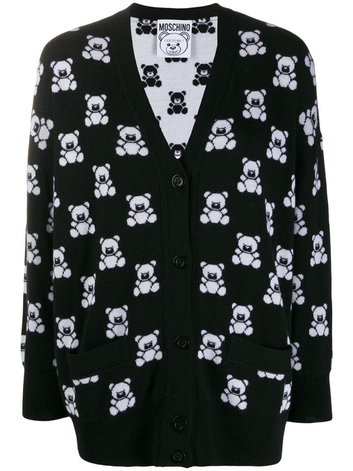 Moschino Teddy Bear Cardigan - Black