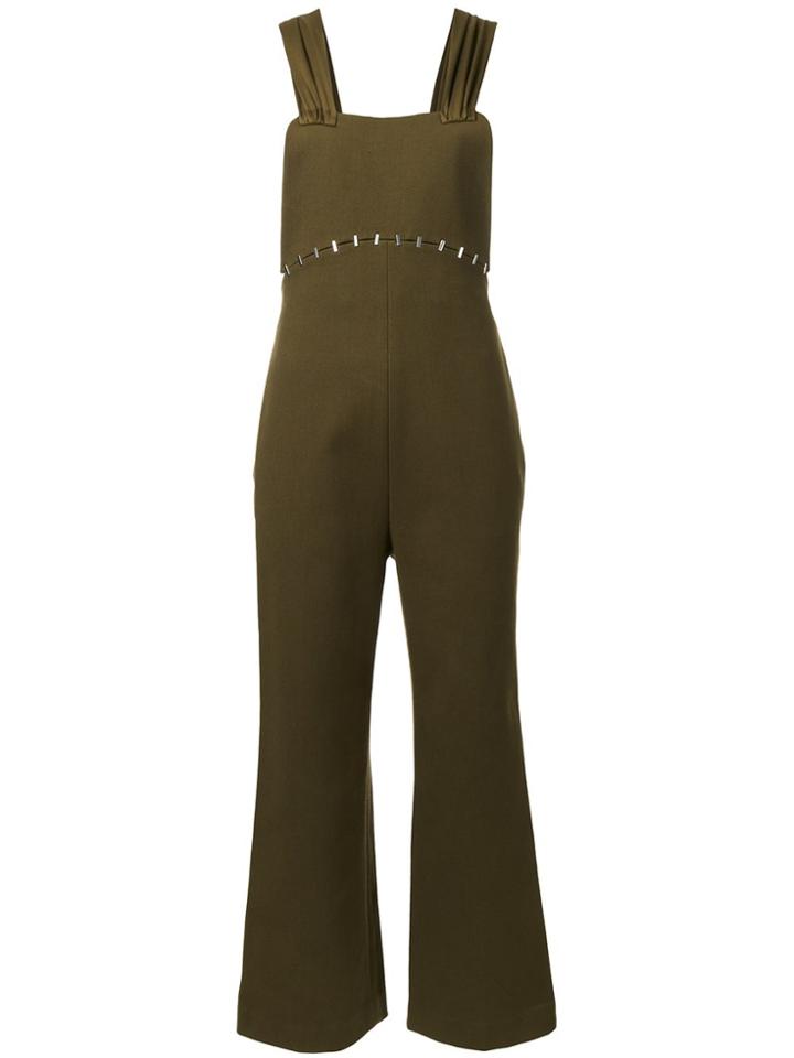 3.1 Phillip Lim Staple Trim Jumpsuit - Green