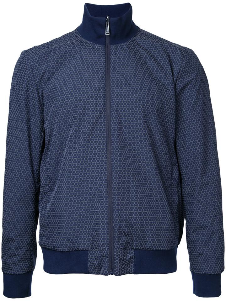 Kent & Curwen Bomber Jacket, Men's, Size: Large, Blue, Nylon