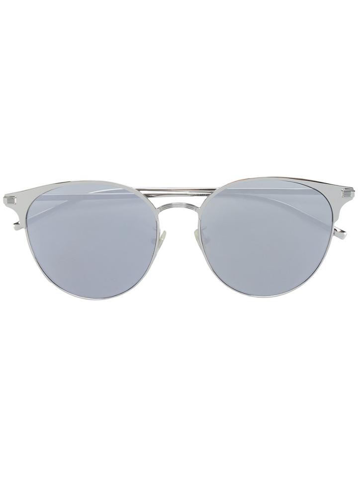 Saint Laurent Eyewear Round Frame Sunglasses - Metallic