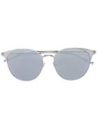 Saint Laurent Eyewear Round Frame Sunglasses - Metallic