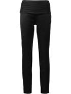 Moschino Slim Fit Trousers, Women's, Size: 42, Black, Polyester/rayon/virgin Wool