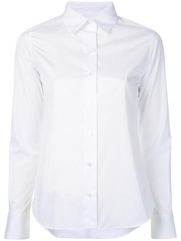 Strasburgo Pointed Collar Shirt, Women's, Size: 40, White, Cotton
