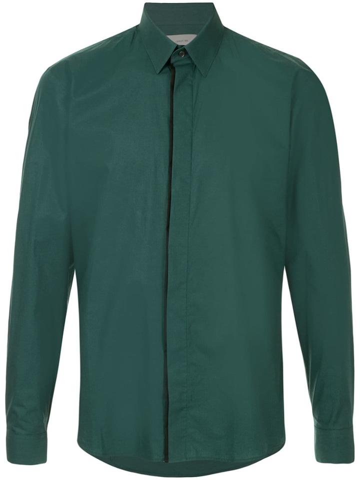 Cerruti 1881 Classic Curved Hem Shirt - Green
