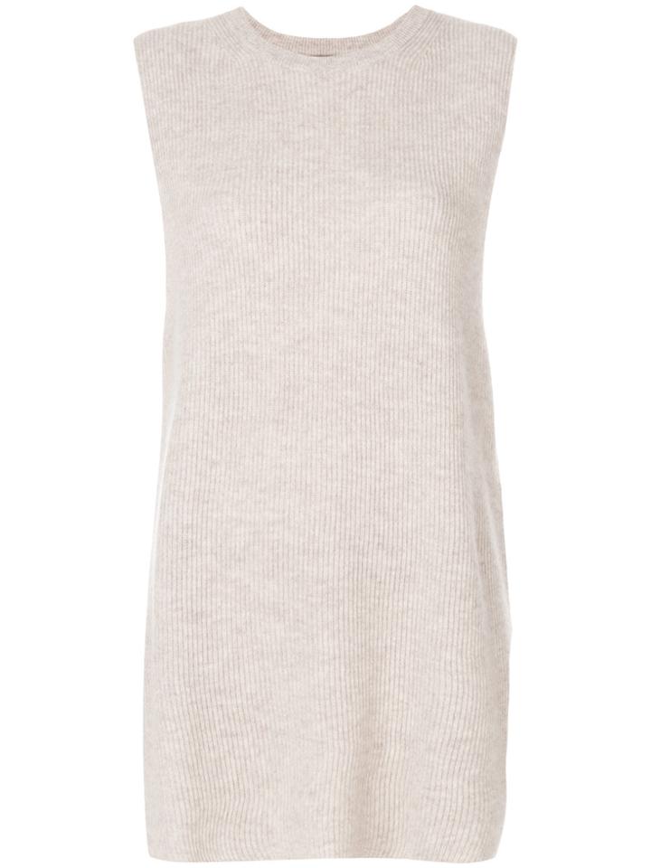 N.peal Sleeveless Knit Tunic - Nude & Neutrals