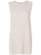 N.peal Sleeveless Knit Tunic - Nude & Neutrals