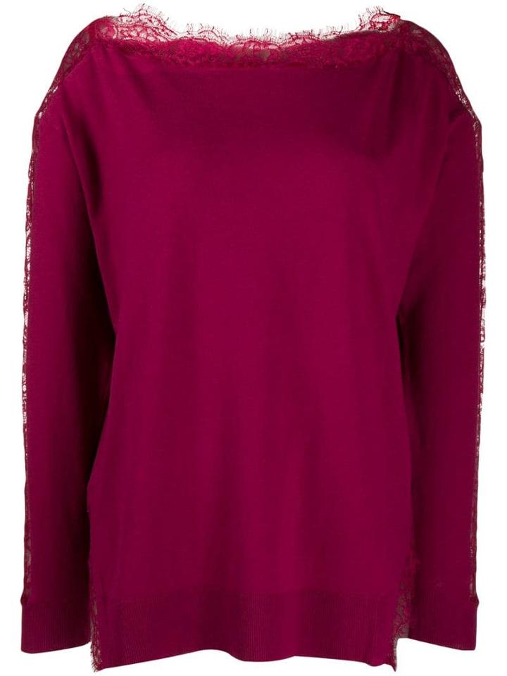 Twin-set Lace Detail Jumper - Pink