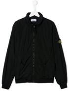 Stone Island Junior Sleeve Logo Patch Jacket - Blue