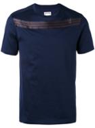 Wooyoungmi - Striped Detail T-shirt - Men - Cotton/rayon - 50, Blue, Cotton/rayon
