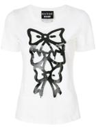 Boutique Moschino Ribbon Print T-shirt - White