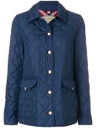 Burberry Diamond Quilted Jacket - Blue
