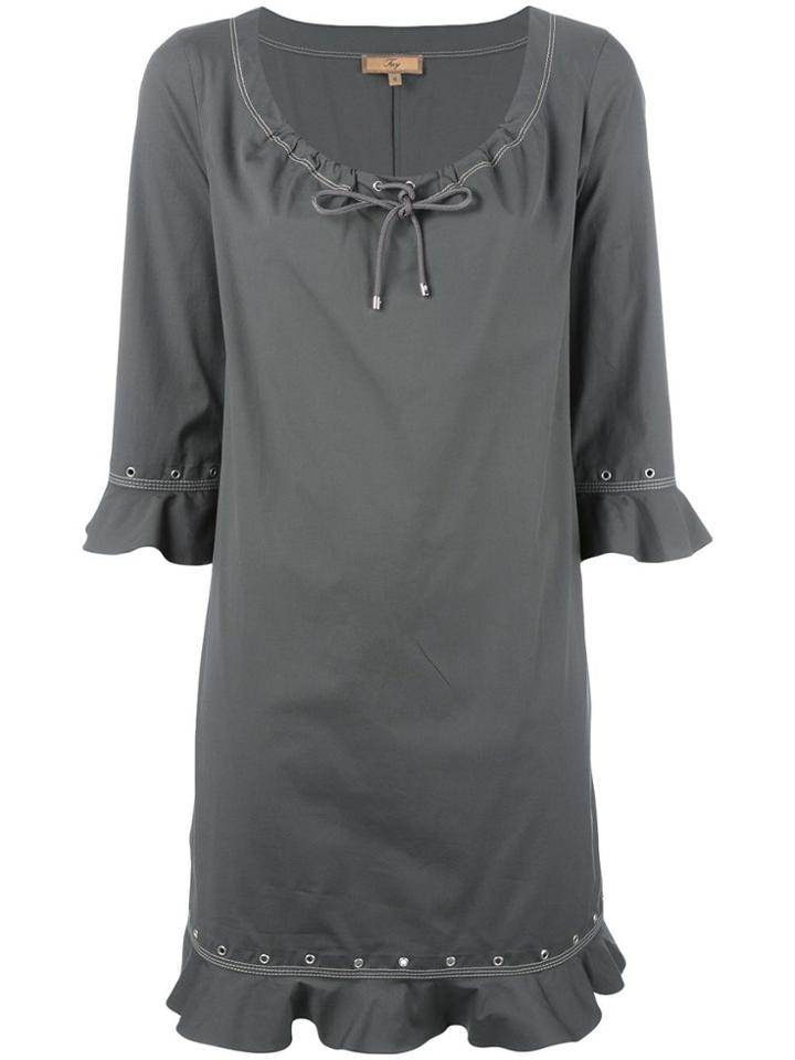 Fay Ruffled Details Dress - Green