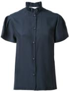 Société Anonyme - 'victoria' Shirt - Women - Silk - 3, Blue, Silk