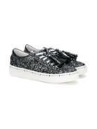 Patrizia Pepe Junior Glitter Sneakers - Metallic
