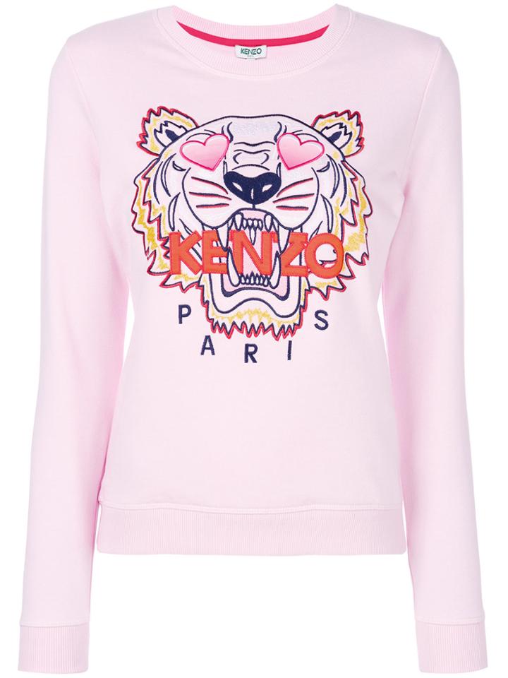 Kenzo Heart Capsule Tiger Sweatshirt - Pink & Purple