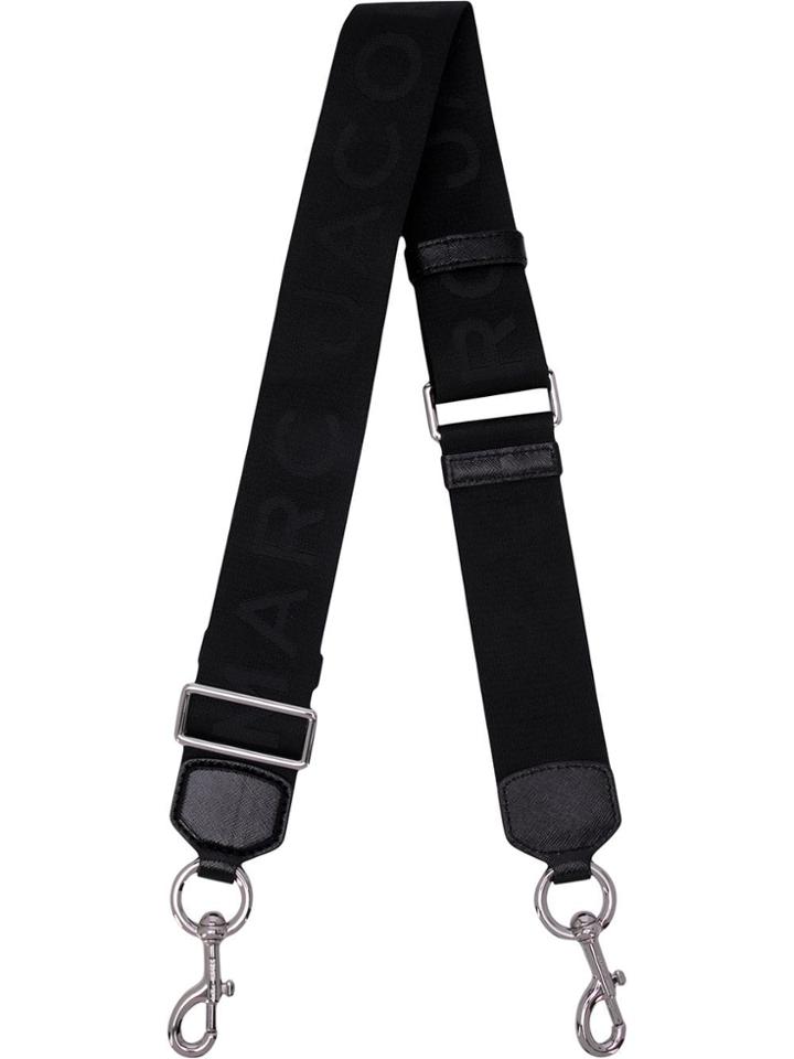 Marc Jacobs Logo Graphic Webbing Strap - Black