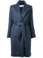 Scanlan Theodore Belted Coat, Women's, Size: Medium/large, Grey, Mohair