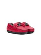 Roberto Cavalli Junior Teen Logo Plaque Loafers - Red