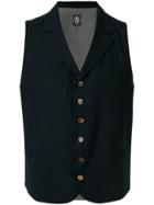 Eleventy Buttoned Waistcoat - Blue