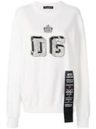 Dolce & Gabbana Crown Logo Sweatshirt - White