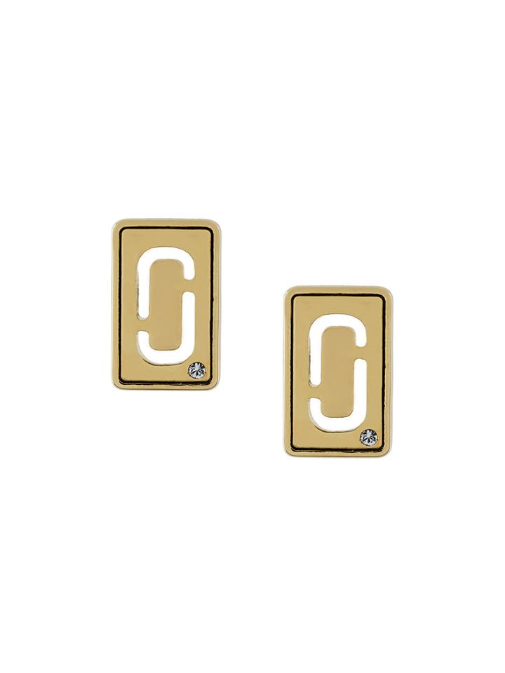 Marc Jacobs Double J Stud Earrings - Metallic