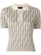 Fendi Pre-owned Ff Pattern Polo Top - Neutrals