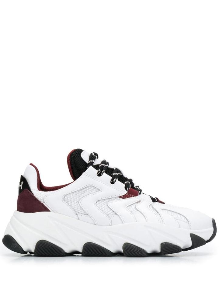 Ash Extreme Nappa Mesh Dragon Sneakers - White